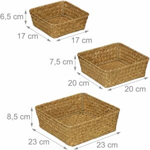 Relaxdays Seagrass Storage Box Set - Storage Box Relaxdays Seagrass Storage Box Set - Storage Box