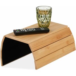 Relaxdays Bamboo Sofa Armrest Tray - Natural - Flexible, Foldable, 3kg Support Relaxdays Bamboo Sofa Armrest Tray - Natural - Flexible, Foldable, 3kg Support