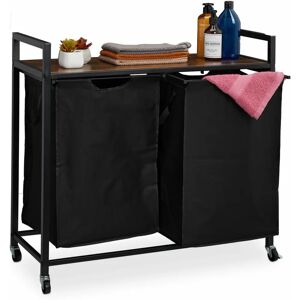 Relaxdays Wasmand met uitneembare manden - Industrieel ontwerp Relaxdays Wasmand met uitneembare manden - Industrieel ontwerp