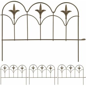 Relaxdays garden fencing - Set of 4 steel borders - Bronze Relaxdays garden fencing - Set of 4 steel borders - Bronze
