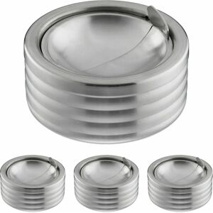 Relaxdays askebeger - Väderbeständigt rostfritt stål - 4-delat set - Kompakt utomhusdesign - Aske Relaxdays askebeger - Väderbeständigt rostfritt stål - 4-delat set - Kompakt utomhusdesign - Aske