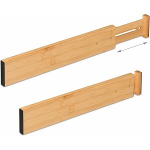 Relaxdays 10048536 desk drawer organizer - Adjustable Bamboo Divider Relaxdays 10048536 desk drawer organizer - Adjustable Bamboo Divider