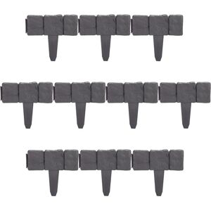 Relaxdays Garden Edging Set - Stone Effect, 40 Pieces Relaxdays Garden Edging Set - Stone Effect, 40 Pieces