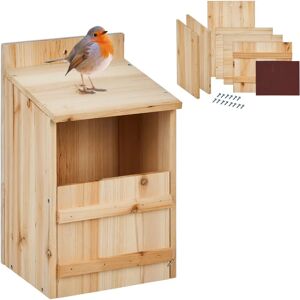 Relaxdays Wooden Birdhouse - 10x19 cm - Natural Relaxdays Wooden Birdhouse - 10x19 cm - Natural