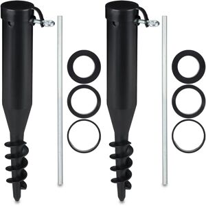 RELAXDAYS 2x Umbrella Anchor - Beach, 40-52mm, Black RELAXDAYS 2x Umbrella Anchor - Beach, 40-52mm, Black