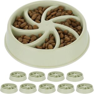 Relaxdays Dog Food Bowl Set - Slow Feeding, 600ml, Green Relaxdays Dog Food Bowl Set - Slow Feeding, 600ml, Green
