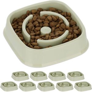 Relaxdays - Large Slow-Feed Dog Bowls - Pet Food Bowl Relaxdays - Large Slow-Feed Dog Bowls - Pet Food Bowl