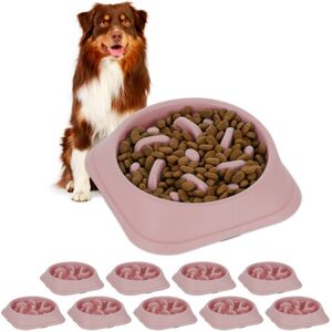 Relaxdays Pink Slow Feed Dog Bowls - Dog Bowls Relaxdays Pink Slow Feed Dog Bowls - Dog Bowls