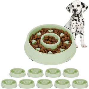 Relaxdays Dog Bowl Heart Relief 500ml Green Relaxdays Dog Bowl Heart Relief 500ml Green