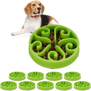 Relaxdays - Dog Bowl - Slow Eating, Anti-Gobbling - Green Relaxdays - Dog Bowl - Slow Eating, Anti-Gobbling - Green