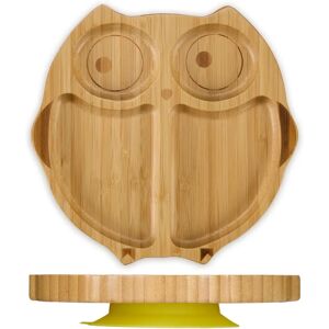 Relaxdays Baby Plate with Suction Owl - Baby Dish with 4 Compartments Relaxdays Baby Plate with Suction Owl - Baby Dish with 4 Compartments