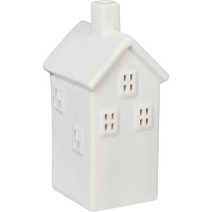 Relaxdays White Ceramic Candle House - Candle Holder for 1 Tealight - 14x6.5x7 cm Relaxdays White Ceramic Candle House - Candle Holder for 1 Tealight - 14x6.5x7 cm