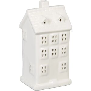 Relaxdays Ceramic Candle House - White Decorative Tealight Holder - 14.5cm Relaxdays Ceramic Candle House - White Decorative Tealight Holder - 14.5cm