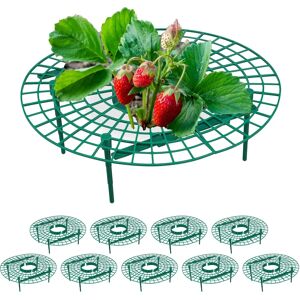 Relaxdays Pflanzenstützringe - Set à 10 für Erdbeeren und Pflanzen Relaxdays Pflanzenstützringe - Set à 10 für Erdbeeren und Pflanzen