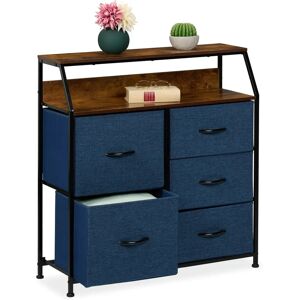 Relaxdays 5-Drawer Chest - Modern Industrial Storage Furniture Relaxdays 5-Drawer Chest - Modern Industrial Storage Furniture