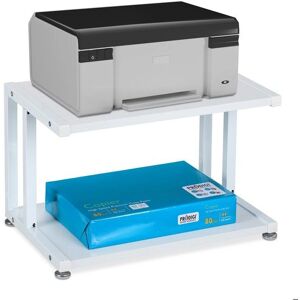 Relaxdays Printer Stand - Space-saving, 2 Shelves, White Relaxdays Printer Stand - Space-saving, 2 Shelves, White