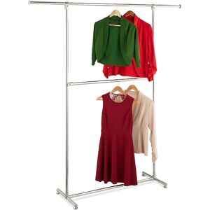 Relaxdays - Adjustable Stainless Steel Coat Rack - 182x171x42 cm Relaxdays - Adjustable Stainless Steel Coat Rack - 182x171x42 cm