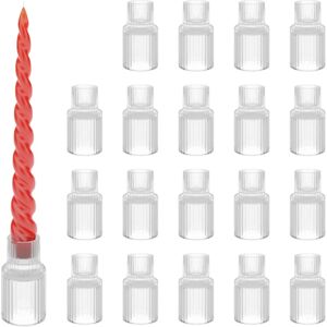 Relaxdays - Glass Candle Holders Set 20 - 7x4 cm - Transparent - Candle Holders Relaxdays - Glass Candle Holders Set 20 - 7x4 cm - Transparent - Candle Holders