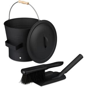 Relaxdays Ash Bucket with Lid and Set - 7.5L - Ash Bucket Type Relaxdays Ash Bucket with Lid and Set - 7.5L - Ash Bucket Type