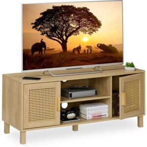 Relaxdays 127 cm Natural TV Stand - TV Furniture Relaxdays 127 cm Natural TV Stand - TV Furniture