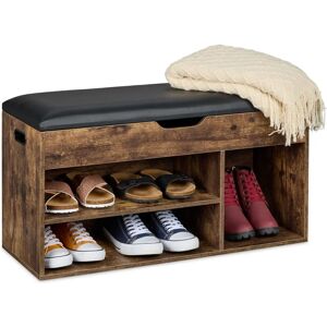 Relaxdays - Estante de sapatos com 3 compartimentos - 46x80x30 cm Relaxdays - Estante de sapatos com 3 compartimentos - 46x80x30 cm