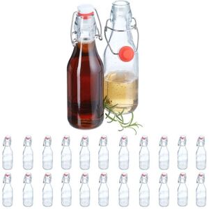 Relaxdays Glasflaschen-Set - 250ml, 24 Stück Relaxdays Glasflaschen-Set - 250ml, 24 Stück