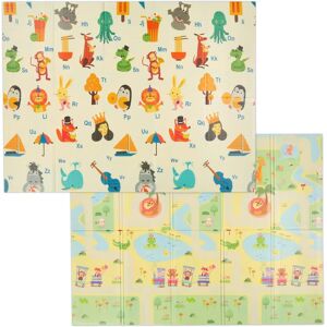 Relaxdays Baby Play Mat - Reversible, 200x150 cm, Multicolor Relaxdays Baby Play Mat - Reversible, 200x150 cm, Multicolor