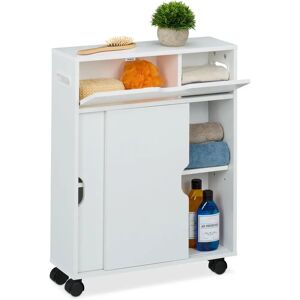 Relaxdays Narrow Storage Cart with Doors - Storage Cart Relaxdays Narrow Storage Cart with Doors - Storage Cart