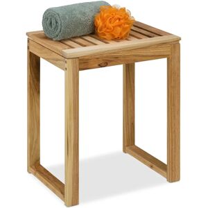 Sgabello in Noce Relaxdays - Versatile per Bagno e Salotto Sgabello in Noce Relaxdays - Versatile per Bagno e Salotto