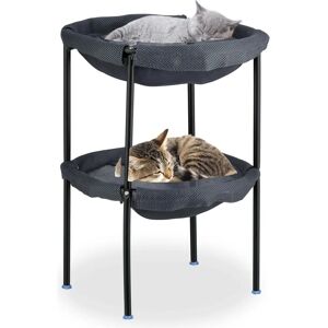 Relaxdays Kattenhangmat met 2 verhoogde ligplaatsen - Kattenmeubilair Relaxdays Kattenhangmat met 2 verhoogde ligplaatsen - Kattenmeubilair