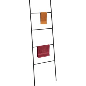 Relaxdays 171x55cm Black Steel Towel Ladder Rack - Bathroom & Bedroom Decor Relaxdays 171x55cm Black Steel Towel Ladder Rack - Bathroom & Bedroom Decor