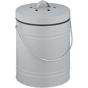 Relaxdays 10051223_111 5 L Grey - Kitchen Waste Bin Relaxdays 10051223_111 5 L Grey - Kitchen Waste Bin