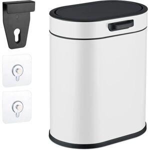 Relaxdays Wall Trash Bin, 5L, Hang or Stick, Interior, Kitchen Bathroom - Wall-mounted Trash Bin Relaxdays Wall Trash Bin, 5L, Hang or Stick, Interior, Kitchen Bathroom - Wall-mounted Trash Bin