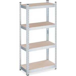 Relaxdays Heavy Duty Metal Shelving - 120x60x30 cm - 700 kg - Galvanized Steel - Garage Relaxdays Heavy Duty Metal Shelving - 120x60x30 cm - 700 kg - Galvanized Steel - Garage