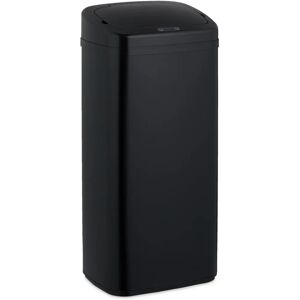 Cubo de Basura Automático Relaxdays - 40L, Negro, Sin contacto, Manual, Soporte Bolsas Cubo de Basura Automático Relaxdays - 40L, Negro, Sin contacto, Manual, Soporte Bolsas