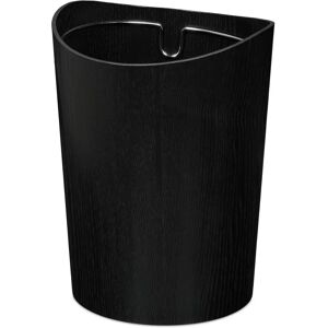 Relaxdays Round Trash Bin - 9L Wood Effect Open Top Modern Bin Relaxdays Round Trash Bin - 9L Wood Effect Open Top Modern Bin