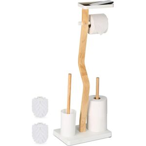 Relaxdays - Toilet Brush & Roll Holder - 80x30x20 cm Relaxdays - Toilet Brush & Roll Holder - 80x30x20 cm