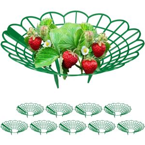 Relaxdays Plant Support Set - Supports for Strawberries - Green - Plant Support Set for Better Growth Relaxdays Plant Support Set - Supports for Strawberries - Green - Plant Support Set for Better Growth