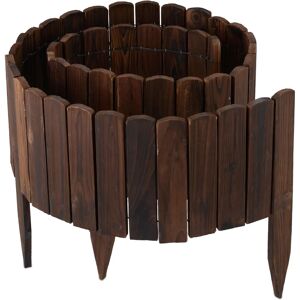 Relaxdays Garden Border - Flexible Wooden Lawn Edging 200 cm - Garden Divider Relaxdays Garden Border - Flexible Wooden Lawn Edging 200 cm - Garden Divider