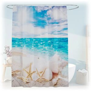 Relaxdays Waterproof Shower Curtain - Marine Design Relaxdays Waterproof Shower Curtain - Marine Design