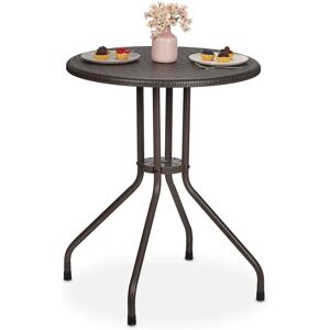 Relaxdays Brown Round Garden Table - Garden Table Relaxdays Brown Round Garden Table - Garden Table
