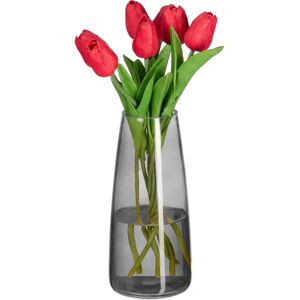 Relaxdays Vase - Glass, Suitable for Flowers - Vase Relaxdays Vase - Glass, Suitable for Flowers - Vase