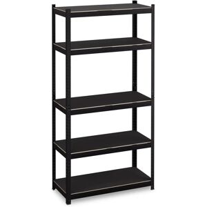 Relaxdays Heavy Duty Metal Shelf 180x90x40cm 5 Shelves Black Relaxdays Heavy Duty Metal Shelf 180x90x40cm 5 Shelves Black