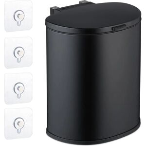 Relaxdays Wall-mounted Trash Bin - 9L, Automatic Closure, Removable Interior Relaxdays Wall-mounted Trash Bin - 9L, Automatic Closure, Removable Interior
