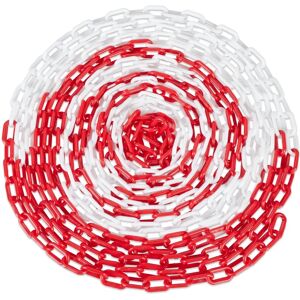 Relaxdays Safety Barrier Chain - 30m Red/White - Safety Barrier Chain Relaxdays Safety Barrier Chain - 30m Red/White - Safety Barrier Chain
