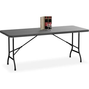 Relaxdays Garden Table - 72x180x74cm Weatherproof, Folding, Steel & Plastic Relaxdays Garden Table - 72x180x74cm Weatherproof, Folding, Steel & Plastic