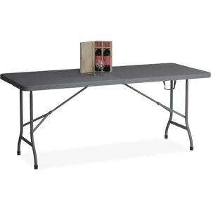 Relaxdays Garden Folding Table - Large Outdoor Dining Table - Gray Relaxdays Garden Folding Table - Large Outdoor Dining Table - Gray