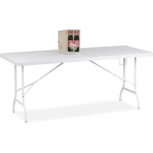 Relaxdays Garden Foldable Table - Plastic & Steel - 8 People Relaxdays Garden Foldable Table - Plastic & Steel - 8 People
