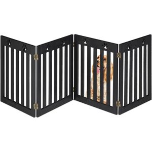 Relaxdays Pet Safety Barrier - 60 x 204 cm, Foldable, Black Relaxdays Pet Safety Barrier - 60 x 204 cm, Foldable, Black