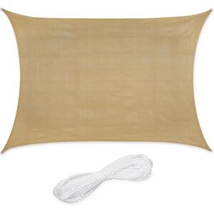 Relaxdays Rectangular Shade Sail - UV Resistant Balcony Garden Cover Relaxdays Rectangular Shade Sail - UV Resistant Balcony Garden Cover